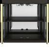 Taarkashi Solid Wood Bar Cabinet in American Walnut Finish