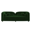 Homro Velvet 2 Seater Sofa in Green Colour