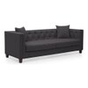 Windsor Essential 3 Seater Fabric Sofa in Steel Colour