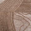 Handmade Wool Area Rug Modern Geometric Beige 9 x 12 Feet Carpet