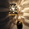 Devansh Metal Electric Wall Light in Gold Colour with Black Shade Count of 1 Light