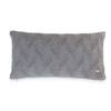 Rio Blue Grey Cotton Knitted Decorative Cushion Cover 12 x 20 Inches
