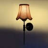Devansh Metal Wall Mounted Lamp With Beige Jute Shade