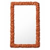 Rift Terracotta Finish Wall Mirror