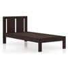 Durban Solid Wood Single Size Non Storage Bed In Mahogany Finish