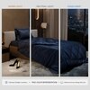 Stoa Paris Comforter for Single Bed, 300TC Satin Comforters in Mystique Blue