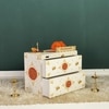 D'Dass Multi Color Mdf and Sheesham Wooden Temple With Cabinet For Pooja
