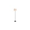 Gerrit Multicolour Fabric Floor Lamp with Black Iron Base