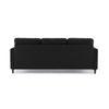 Monznij Sectional Fabric Sofa - Black