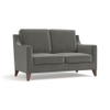 Abbey 2 Seater Fabric Sofa In Ash Grey Velvet Colour