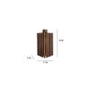Trikona Brown Solid Wood Wall Lights