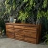 Maari Solid  Wood 2 Door  Sideboard In Teak Finish