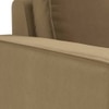Apollo Sectional Fabric Sofa (Colour : Fawn Velvet , Seating Capacity : Right Aligned 3 Seater + Chaise+ Ottoman  Cushion Type : Soft )