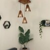 Taper Brown Solid Wood Cluster Hanging Light