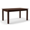 Diner 6 Seater Dining Table With Diner Upholstered Chairs and Bench (Finish : Dark Walnut, Chair Colour : Grey)