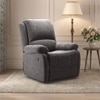 Lebowski Fabric One Seater Manual Recliner in Smoke Fabric Colour
