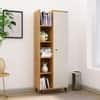 Hexa Engineered Wood Bookshelf Multipurpose Storage Rack in Giant Wood and Frosty White