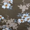 Vera Coffee Floral 290 TC Cotton Flat Single Size Bedsheet with 1 Pillow Cover – Threads
