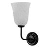 Devansh Metal Electric Wall Light in black Colour with White Shade Count of 1 Light