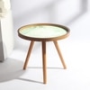 Grove Solid Wood Side Table in Forest Green Finish