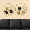 W-Paul Abstract Metal Wall Decor in Multicolor Set of 2