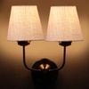 Devansh Metal Electric Wall Light in Gold Colour with Multo Shade Count of 2 Lights