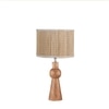 Devansh Bamboo Table Lamp With Wood Base -(7X18.25 Inches)-1