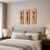 The Castle Decor Tribal Dancer Wall Art Set of 3 27x33 Inch