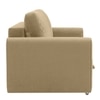 Baruna 1 Seater Velvet Pull Out Sofa Cum Bed with Storage In Beige Color