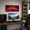 The Castle Decor Red Porsche GT3 Sports Car Wall Art Set of 3 14x20 Inch