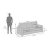 Apollo Compact Sofa Set (Colour : Dune, Cushion : Soft, Back Type : Regular, Seater : 3+2+1)