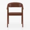 Hague Solid Wood Dining Armchair In Honey Finish
