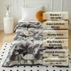 Aria Multicolor Floral Wool Single Bed Blanket 350 Gsm
