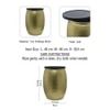 Metalsmith Side Table – Gold Finish