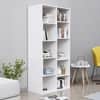 Hexa Engineered Wood Bookshelf Multipurpose Storage Rack in Frosty White Colour