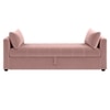 Jedlo Velvet 2 Seater Ottoman Bench  with Storage in Peach Color