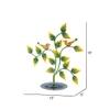 Desert Art Metal Handpainted Yellow Tree Showpiece