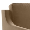 Abbey Sectional Sofa (Colour : Fawn Velvet, Cushion : Soft, Seater : Right Aligned 2 Seater + Right Aligned Chaise)