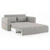 Camden Compact 3 Seater Pull Out Sofa cum Bed In Vapour Grey Colour