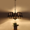 Devansh Gold Wall Mounted Lamp With Black Cotton Shade