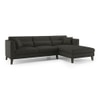 Lewis Sectional Sofa (Colour : Graphite Grey, Cushion : Hard, Seater : Right Aligned 3 Seater + Right Aligned Chaise)