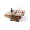 Montreal Sheesham Wood Coffee Table In Teak Finish