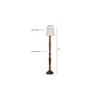Calloway Brown Cotton Shade Floor Lamp