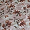 Multicolor Floral 270 Tc Glaze Cotton Fitted Queen Size Bedsheet With 2 Pilllow Covers