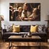 The Castle Decor Jesus Christ Wall Art Set of 5 Wooden Framed Digital Painting 27x48 Inch