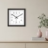 Classic Numerals Square Wooden Wall Clock