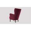 Ludwi Accent chair Velvet in Maroon Color
