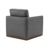 Bobby Boucle Fabric Lounge Chair in Grey Colour