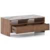 Tavo Solid Wood and Toronto Coffee Table In Antique Amber Finish