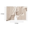 Abstract Natural Wool Wall Art Organic Textured 2 Panel Set 5 x 3 Feet